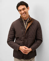 Juno Quilted Snap Jacket - Cocoa