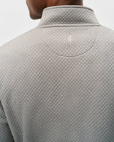 Rockwells Diamond-Quilted Henley Pullover - Smoke