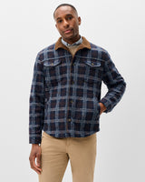 Sherpa Lined Shacket - Navy