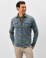 Labrador Tartan Lodge Shirt - Laguna Blue