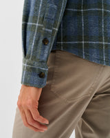 Labrador Tartan Lodge Shirt - Laguna Blue