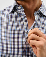Natural Performance Button Down Shirt - Highland Pane - Kona