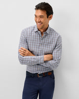 Natural Performance Button Down Shirt - Highland Pane - Kona