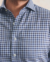 Top Shelf Cotton Button Down Shirt - Amalfi Gingham - Lake