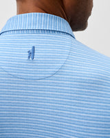 Performance Featherweight Long Sleeve Polo - Track Stripe - Sailor