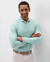 Performance Featherweight Long Sleeve Polo - Track Stripe - Sublime
