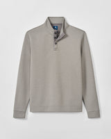 Rockwells Diamond-Quilted Henley Pullover - Smoke