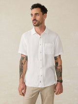 Short-Sleeve Palma Linen Shirt - Oak Hall