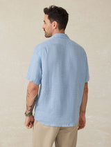Short-Sleeve Palma Linen Shirt - Oak Hall