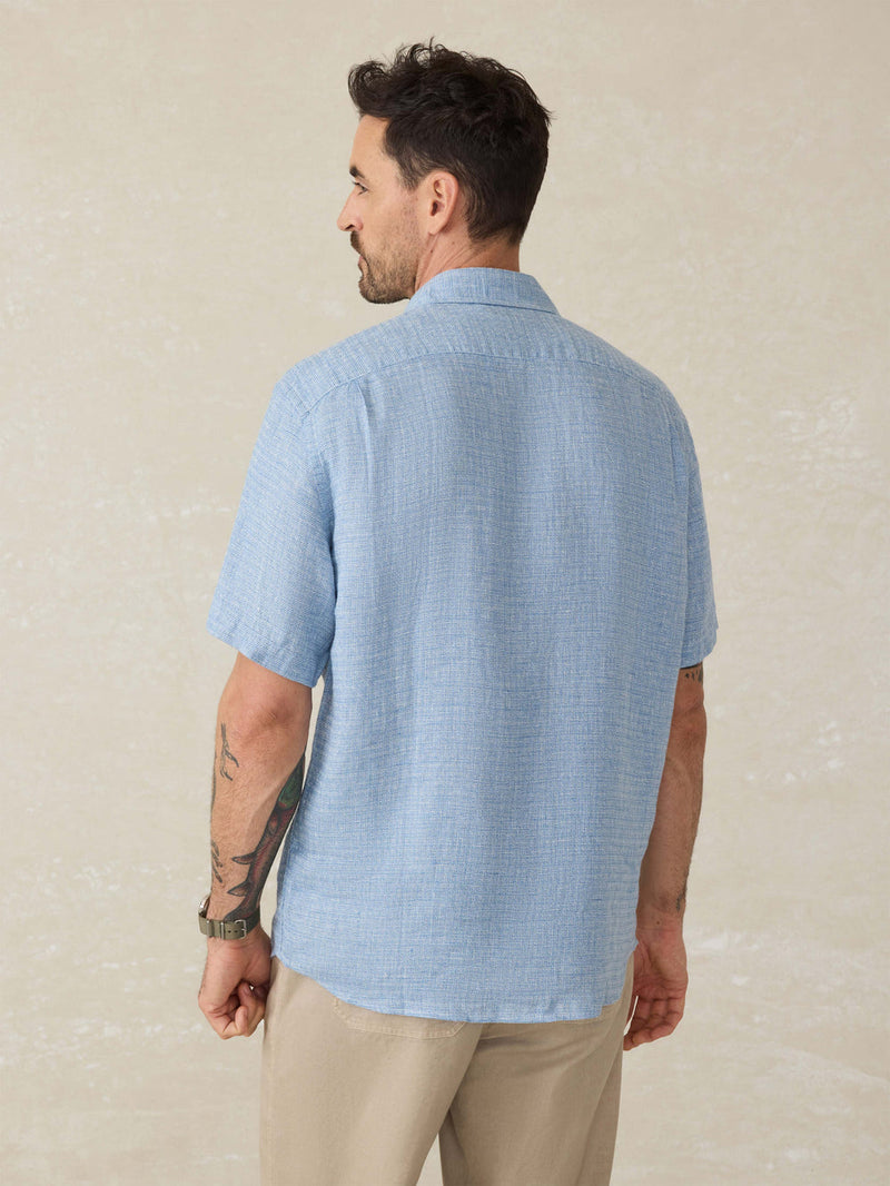 Short-Sleeve Palma Linen Shirt - Oak Hall