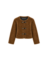 Faux Shearling Jacket - Cognac