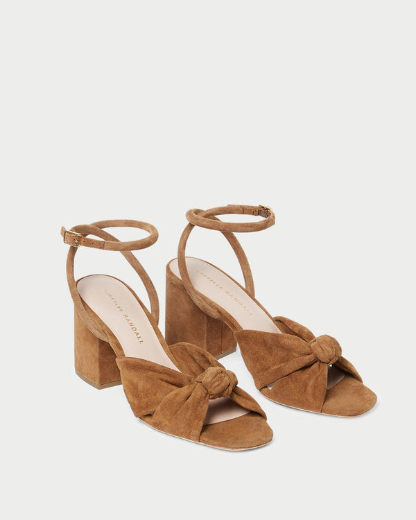 Fiamma Cacao Knot Mid-Heel Sandal