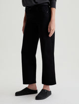 AG Jeans Saige Wide Leg Crop - Super Black