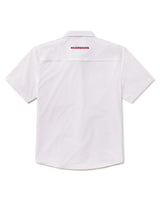 Arkansas Tailgater Short Sleeve Snap Shirt - White
