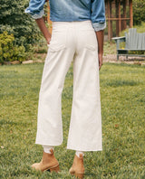 Galway Wide Leg Crop Jean - Natural
