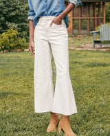 Galway Wide Leg Crop Jean - Natural