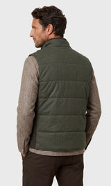 Arena Cashmere Vest - Dark Olive