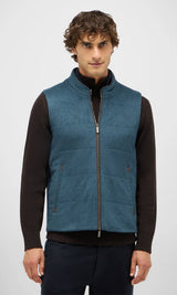 Arena Cashmere Vest - Blue
