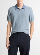 Geo Jacquard Short Sleeve Polo - Oak Hall