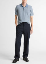 Geo Jacquard Short Sleeve Polo - Oak Hall