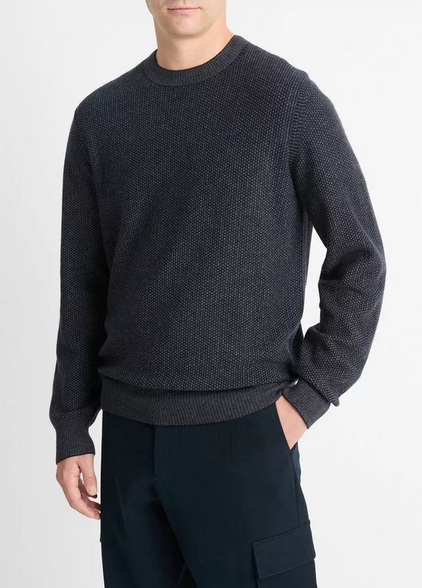 Geo Jacquard Long Sleeve Crew