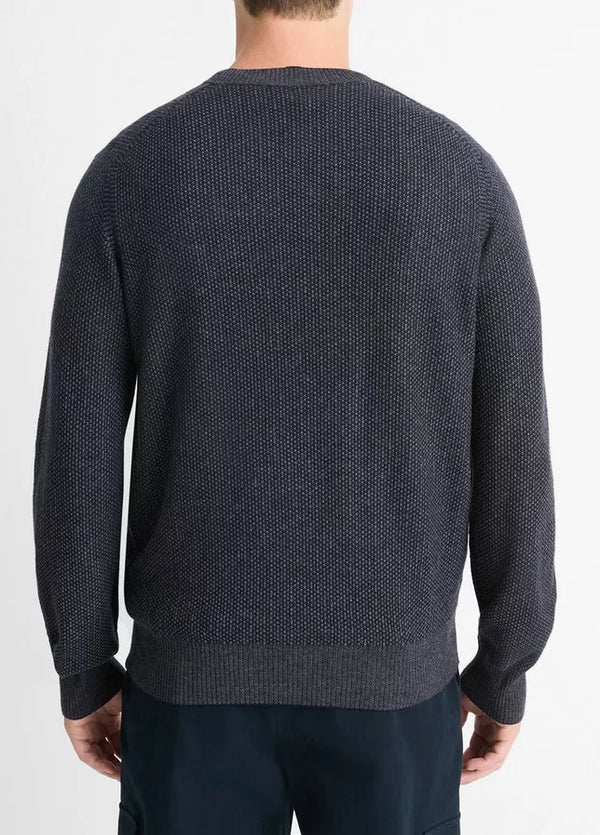 Geo Jacquard Long Sleeve Crew