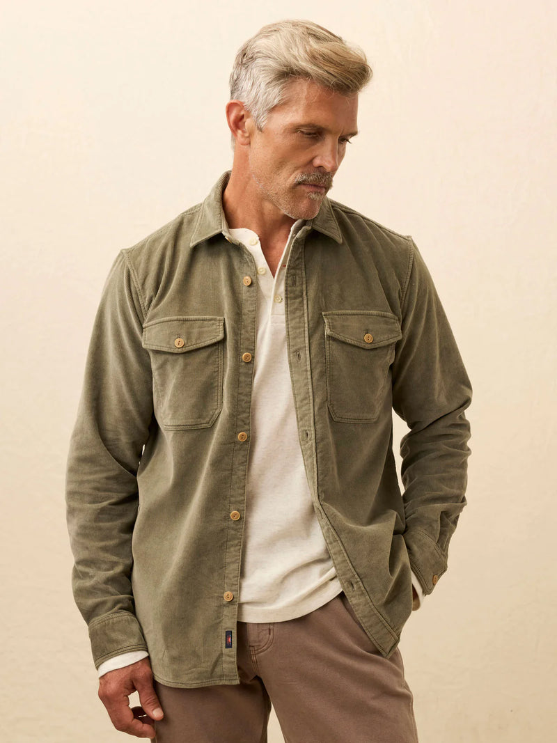 Stretch Terry Corduroy Workshirt