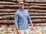 Long Sleeve Perf Polo