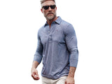 Long Sleeve Perf Polo