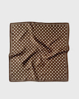 Lescarf Polka Dot Scarf - Milk Chocolate & White