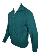 Ballater Lambswool Full-Zip Sweater - Mallard