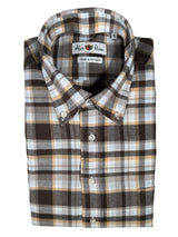 Mirfield Flannel Sport Shirt - Brown Flannel