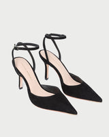 Jaden Black Suede Pump