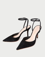 Jaden Black Suede Pump