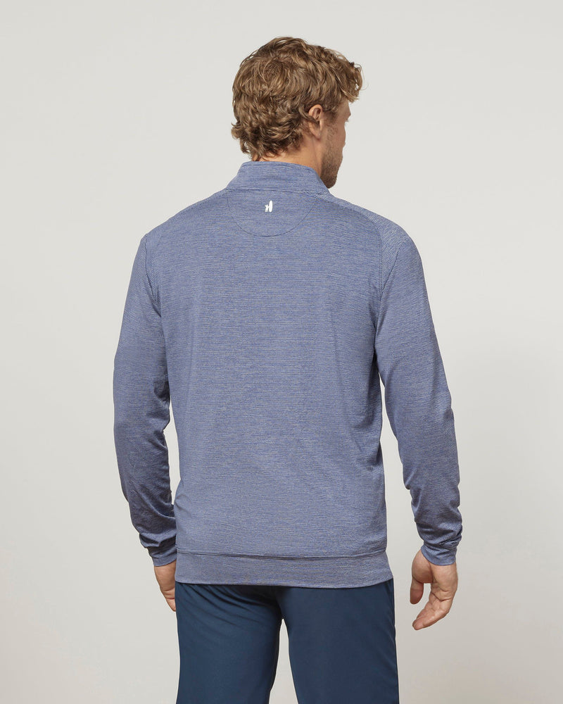 Vaughn Striped Performance 1/4 Zip Pullover - Oak Hall