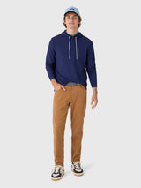 Hoppin Ribbed Knit Performance Hoodie - Solid - Navy