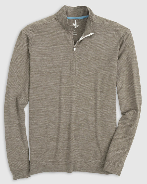 Vaughn Striped Performance 1/4 Zip Pullover