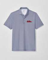 Ole Miss Crosslink Printed Performance Jersey Polo - Midnight Navy