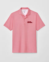Ole Miss Crosslink Printed Performance Jersey Polo - Red