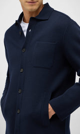 Milano Stitch Overshirt - Navy