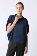 Angelica Cape Top - Navy