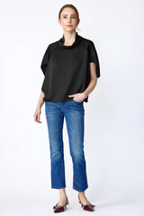 Angelica Cape Top - Black