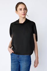 Angelica Cape Top - Black