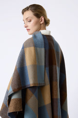 Montana Poncho - Autumn Check