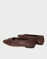Loeffler Randall Landry Woven Flat - Chocolate