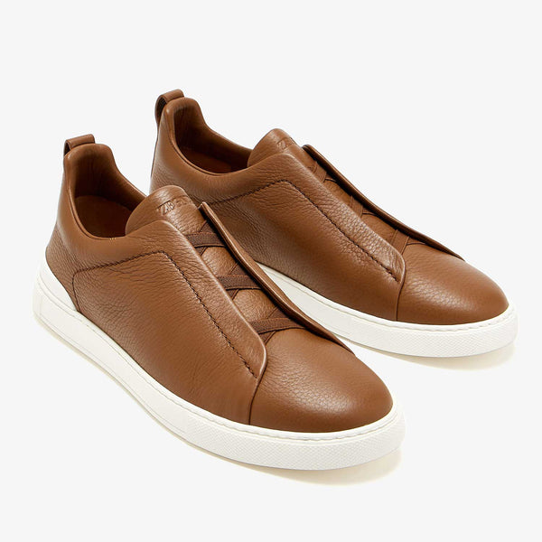 Triple Stitch Deerskin Sneaker