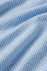 Eberjey Linen Blend V-Neck Cami - Gingham White/Summer Blue