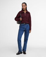 Lavensdale Quarter-Zip Jumper - Black Cherry
