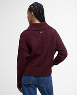Lavensdale Quarter-Zip Jumper - Black Cherry
