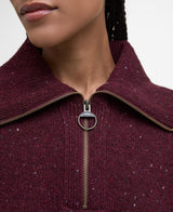 Lavensdale Quarter-Zip Jumper - Black Cherry